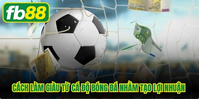 Cách làm giàu từ cá độ bóng đá nhằm tạo ra lợi nhuận tài chính