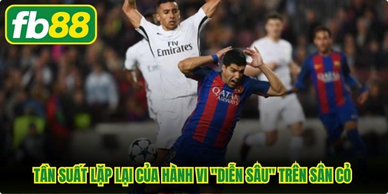 Tần suất lặp lại của hành vi "diễn sâu" trên sân cỏ của cầu thủ 