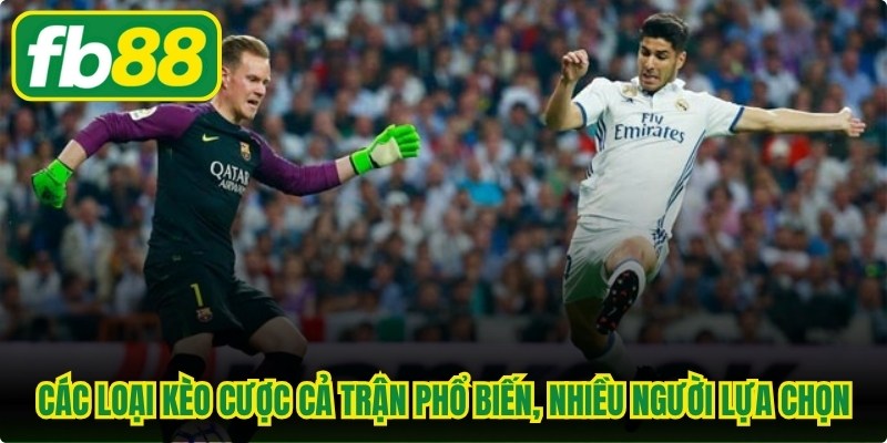 Các loại kèo cược cả trận phổ biến nhất, được nhiều người lựa chọn