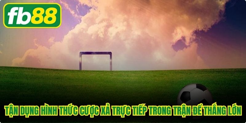 Tận dụng hình thức cược xả cược trực tiếp trong trận để thắng lớn